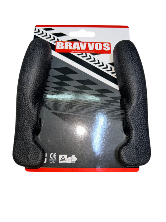Bravvos Handlebar Bar Ends Alloy-Rubber Brahmin Black