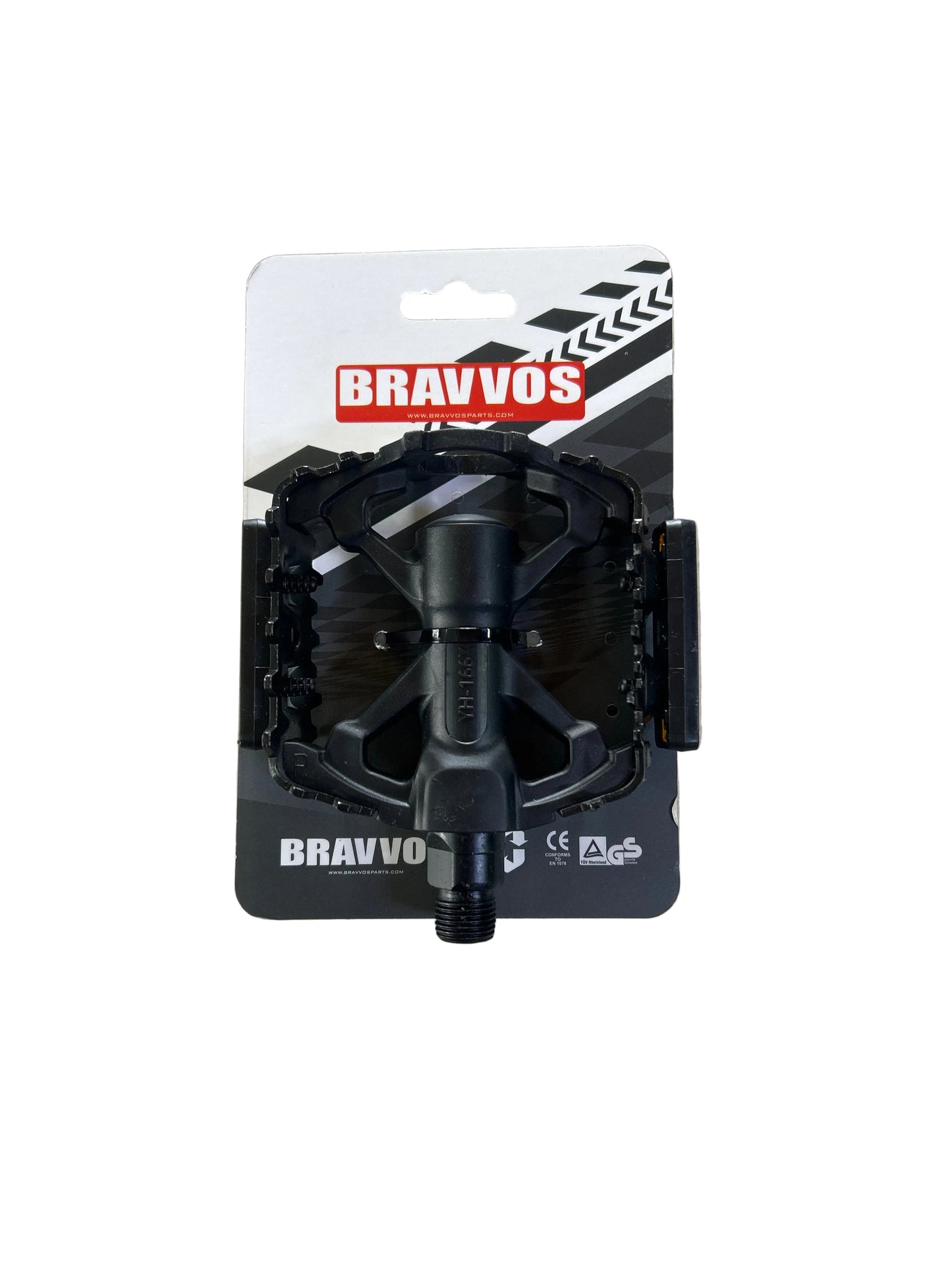 Bravvos pedal MTB/BMX Alloy Promax 9/16 Axle Thead Ball Bearing black 098PED048