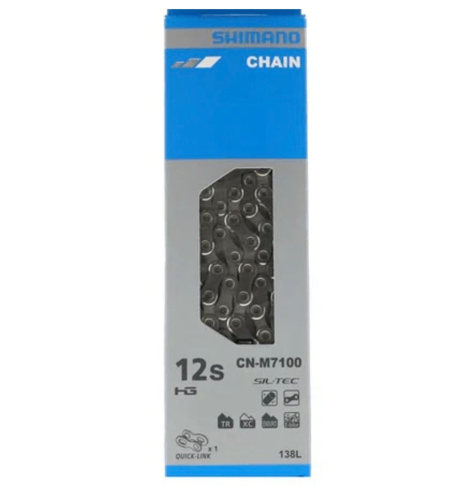 SHIMANO SLX CN-M7100 12 SPEED CHAIN W/ QUICK LINKS 138L