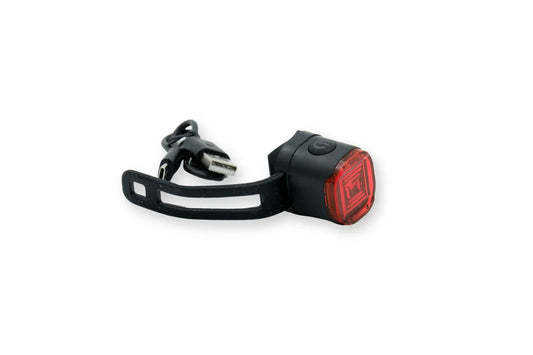 Apex BICYCLE RECHARGEABLE REAR LIGHT NON FLASHING SUPER BRIGHT RED LED