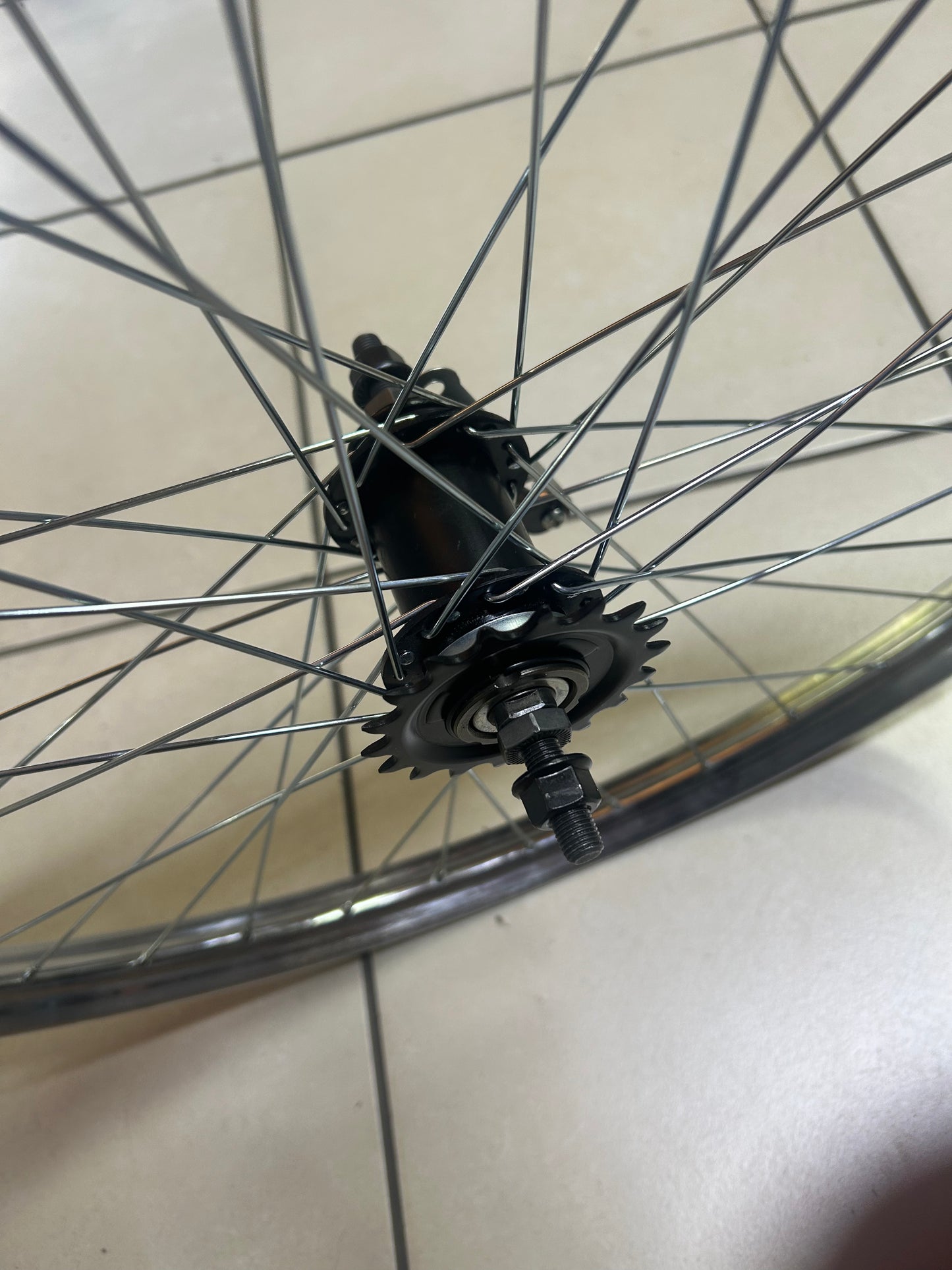 Wheel Rear Bravvos 26X2 Balloon Bravvos Black Pedal Hub Crome WHE294