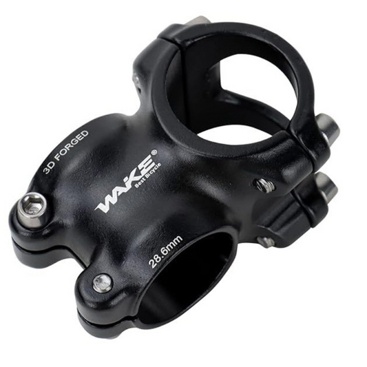 Wake 3D Forged Alloy Bicycle Stem 7 degree Black 35mm