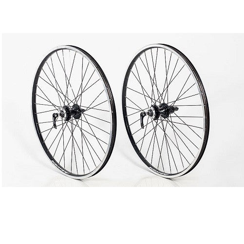 AVALANCHE WHEEL REAR 26" MTB ALLOY BLACK RIM & SPOKES CASSET WH-18-AB