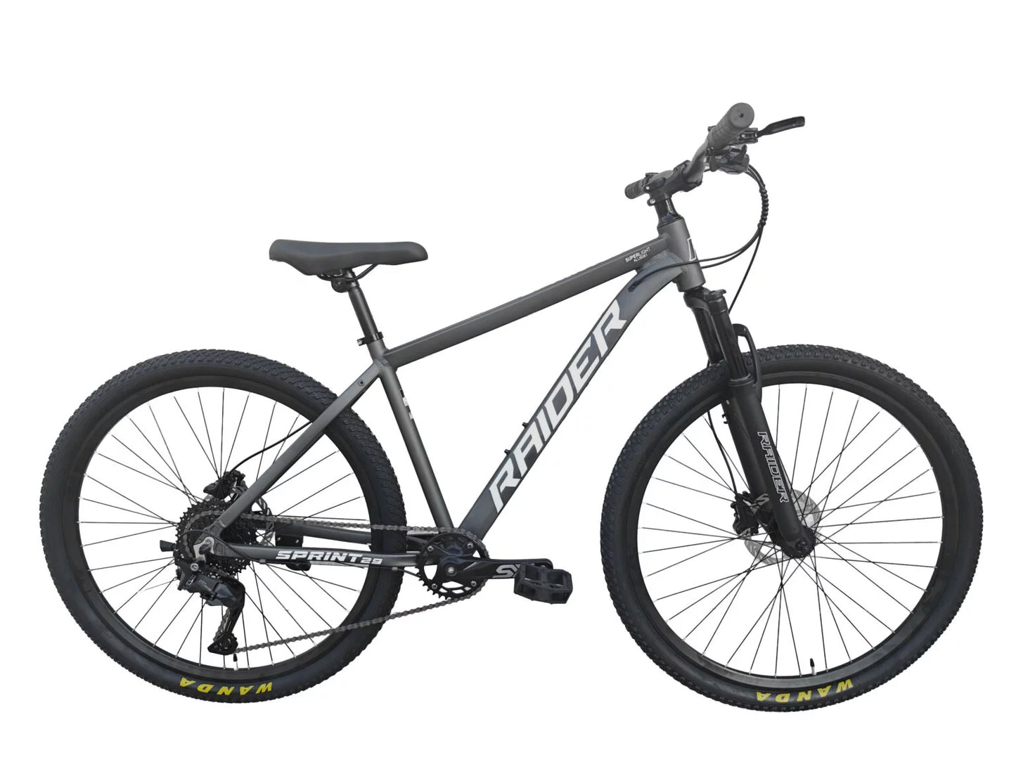 29inch Raider Sprint MTB – 1×9 Alloy HydB – Grey White