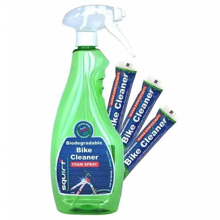 Squirt Bike Wash 750ml Spray Bottle + 3x30ml Super Concentrate Sachets