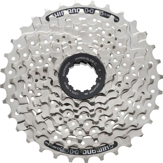 Shimano 8 Speed 11-34T Silver Bicycle Cassette
