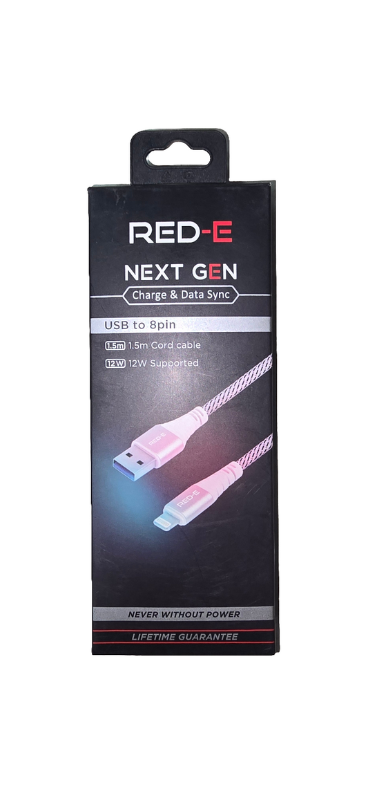 RED-E NEXT GEN charge and data sync usb to 8 pin