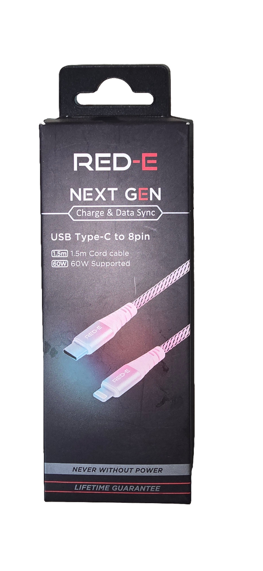 RED-E NEXT GEN charge and data sync usb type-c to 8pin