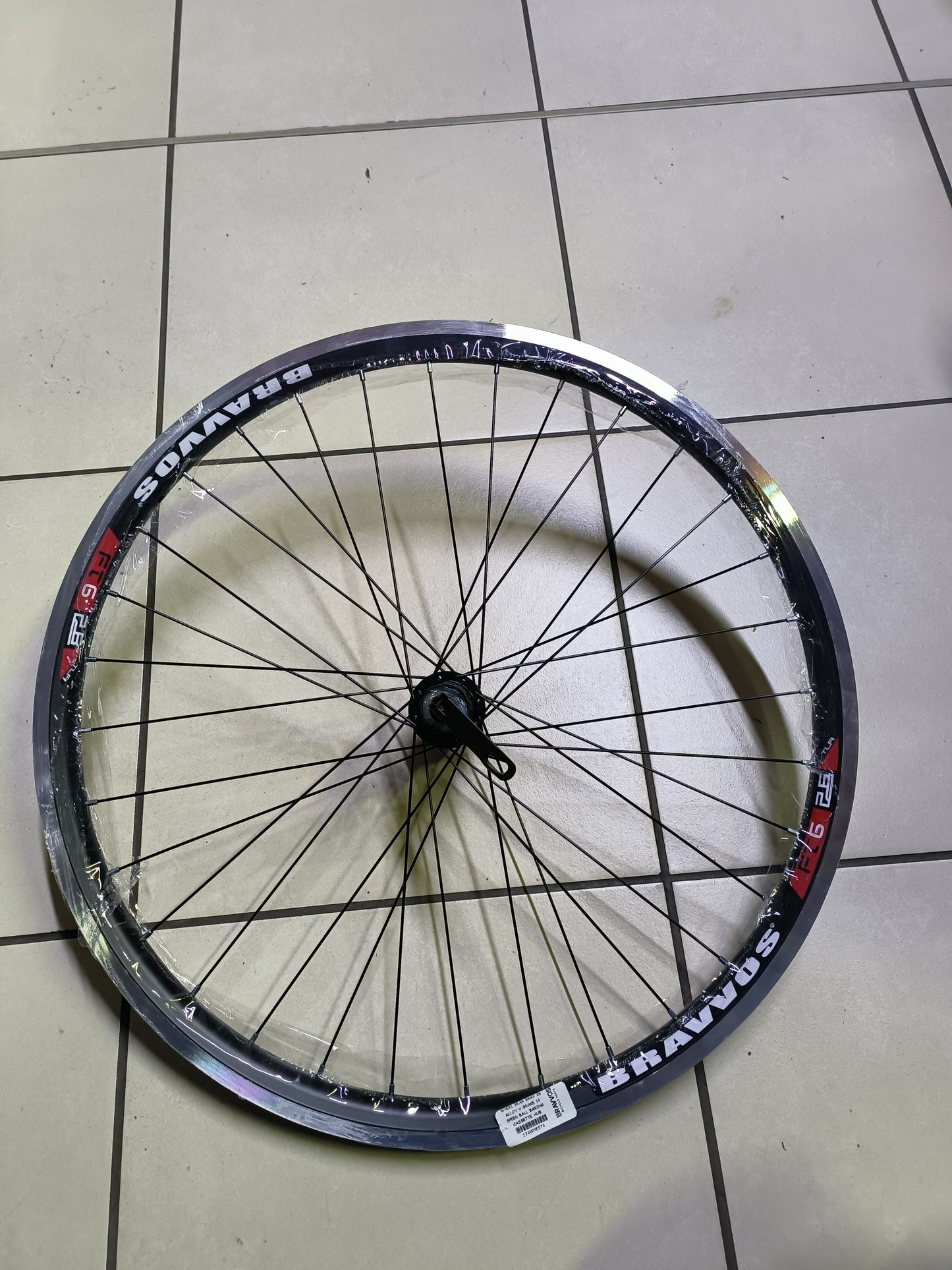Bravvos Rear 26" Alloy V-brake 10 Speed Ball Bearing Cassette Hub