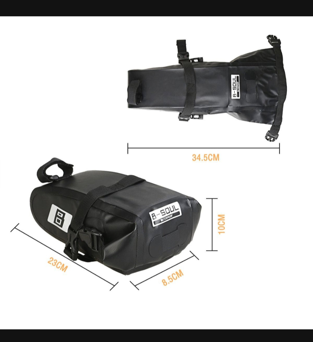 B-Soul Premium Cycling Water-resistant Saddle Bag