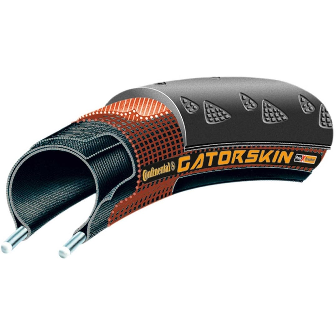Continental Gatorskin road bike tyre,