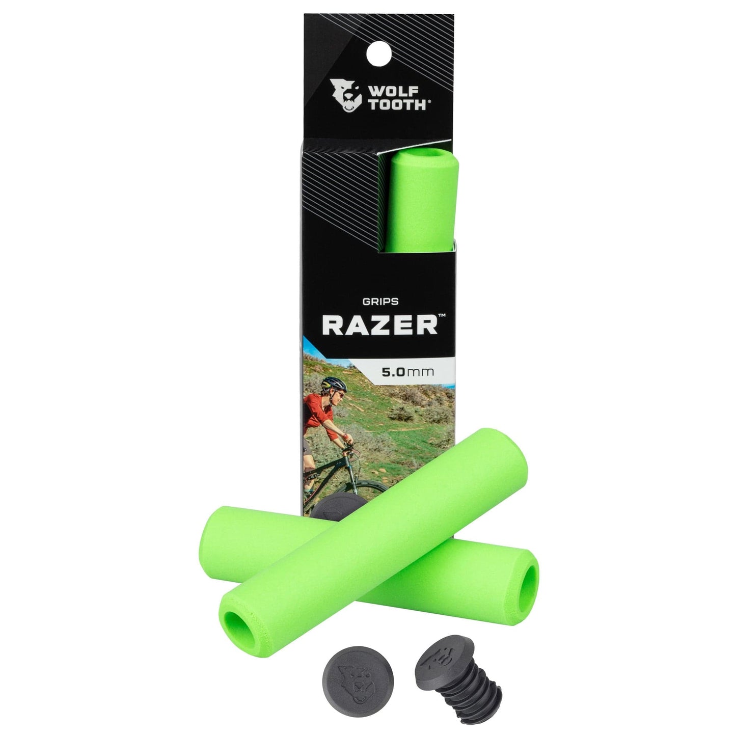 Wolf Tooth Razer Handlebar Grips 5.0mm Green