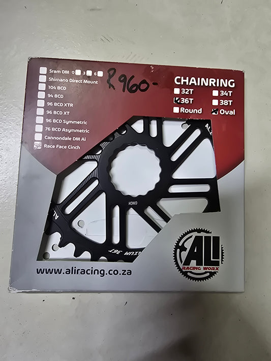 Ali Racing Chainring 36T Oval Race Face Cinch