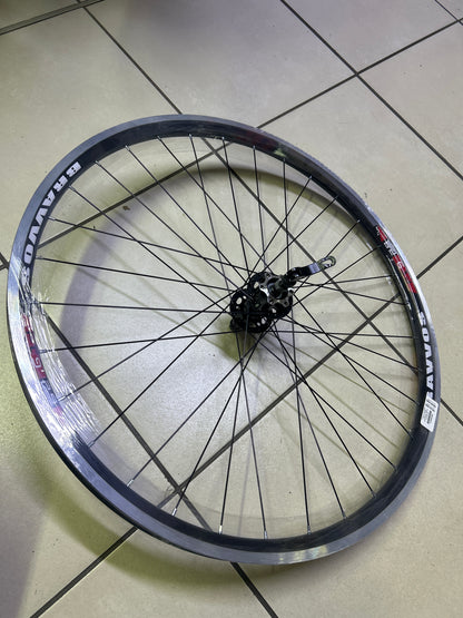 Bravvos wheel rear 29R Alloy Disc brake steel 6/7 speed Q/Realse ball bearing cluster Hub