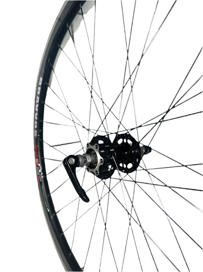 Wheel Rear Bravvos 29 Alloy Disc/V-Brake steel 6/7 Speed Q/Realse Ball Baring Cluster Hub WHE361