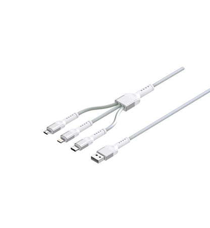 Red-E Timewarp 3-in-1 Silicon Cable 1m