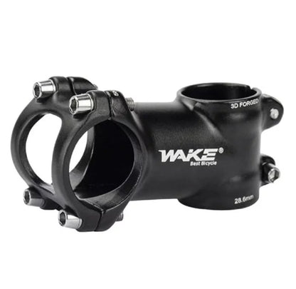 Wake 3D Forged Alloy Bicycle Stem 7 degree Black 60mm