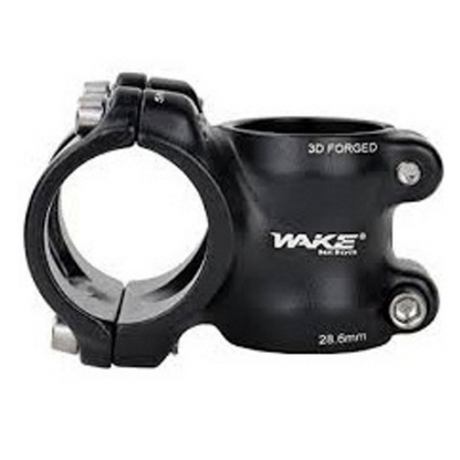 Wake 3D Forged Alloy Bicycle Stem 7 degree Black 35mm