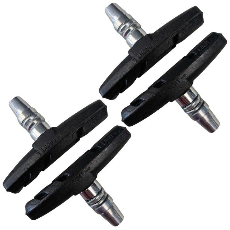 Fluir Bicycle V-Brake Pads Twin Pack Directional Water Dispersing
