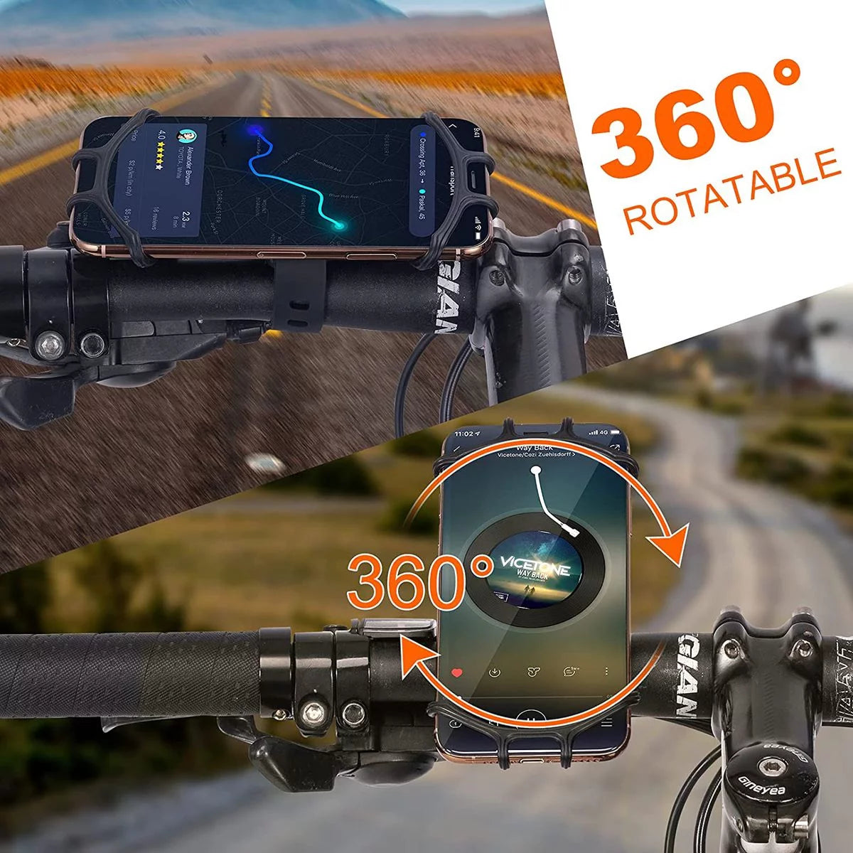 Fluir Essential Bicycle 360° Rubber Phone Holder