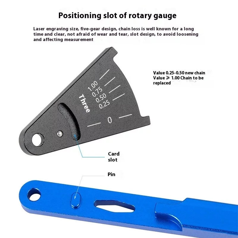 Toopre Bicycle Chain Wear Measurement Gauge Tool