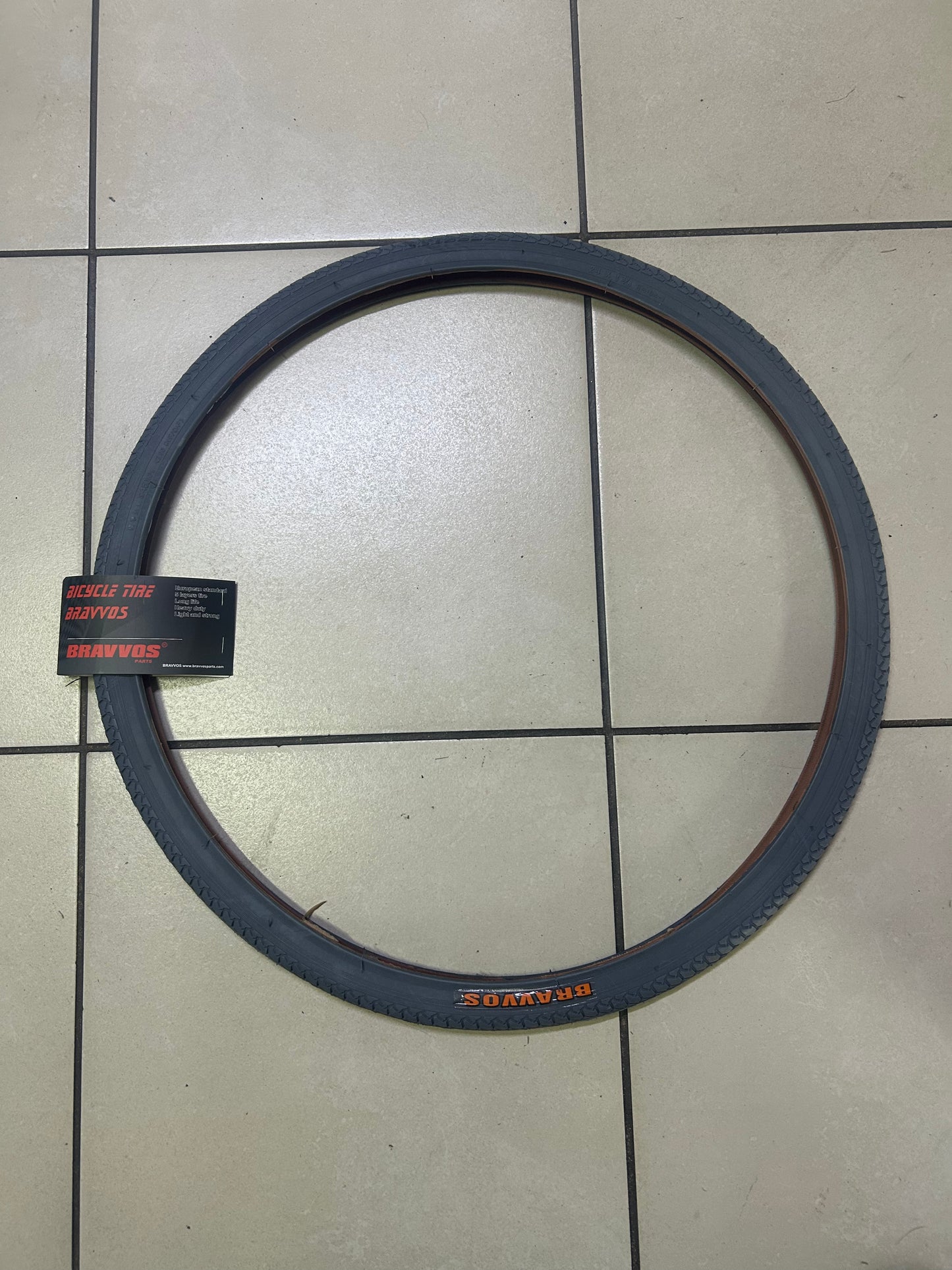 Tyre BRAVVOS WHEELCHAIR 24x13/8 Grey TYA036