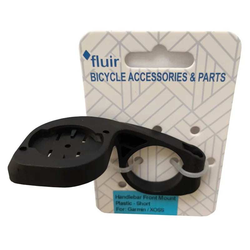 Fluir Handlebar Short Front Plastic Mount For Garmin / XOSS