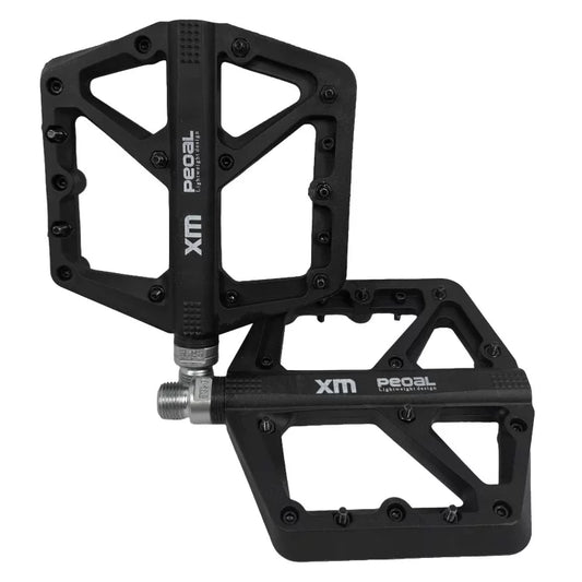 Fluir Bicycle N310 Nylon MTB Platform Pedals – Chrome Moly Axle, DU + Sealed Bearing FL654