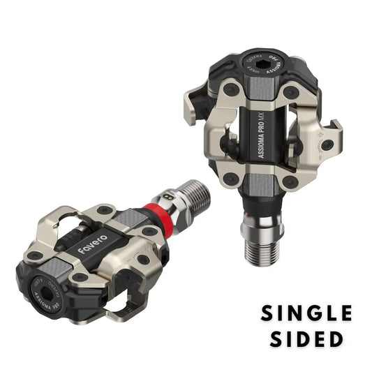 Favero Single-Sided power meter pedals for MTB XC, gravel and CX