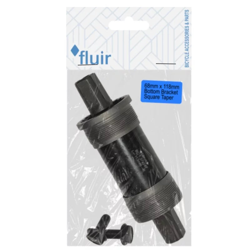 Fluir Bicycle Bottom Bracket Cartridge Square Taper 68mm x 118mm