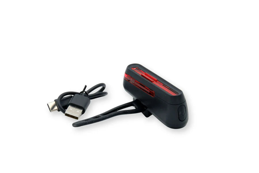 Apex BICYCLE RECHARGEABLE REAR LIGHT NON FLASHING SUPER BRIGHT 20 LUMEN LED