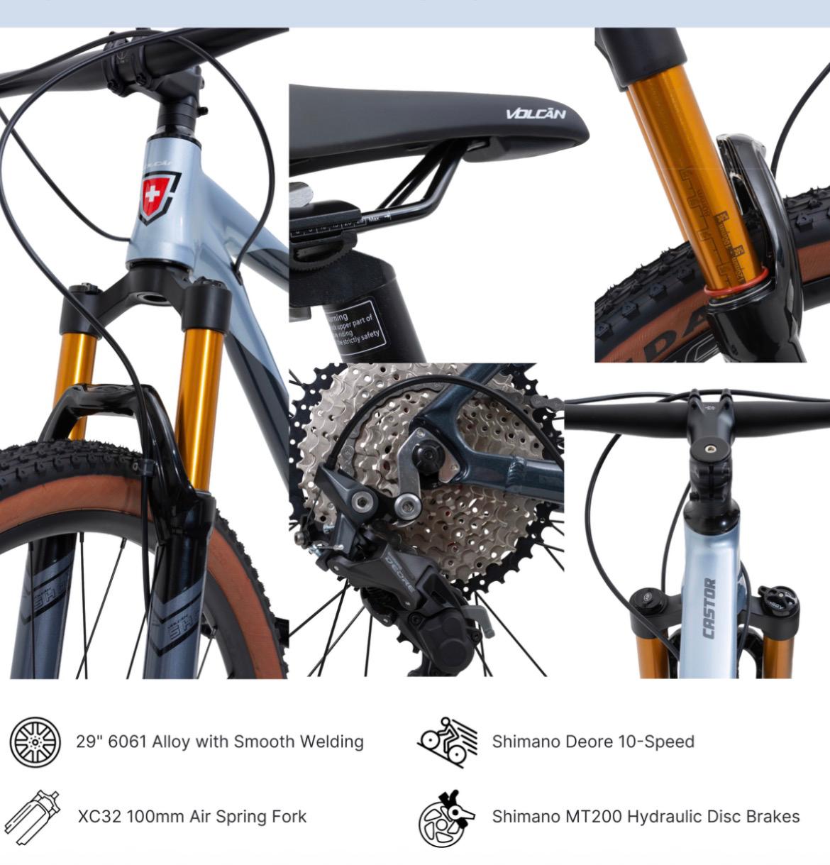Volcan 29 inch Castor Mountain Bike 2026 21inc frame
