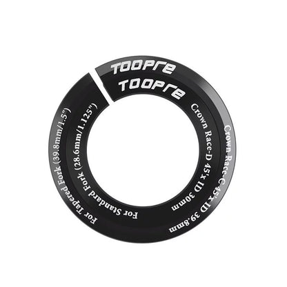 Toopre Bicycle Crown Race Reducer Adaptor – Straight Fork to Tapered Head Tube (28.6mm to 39.8mm) 45°