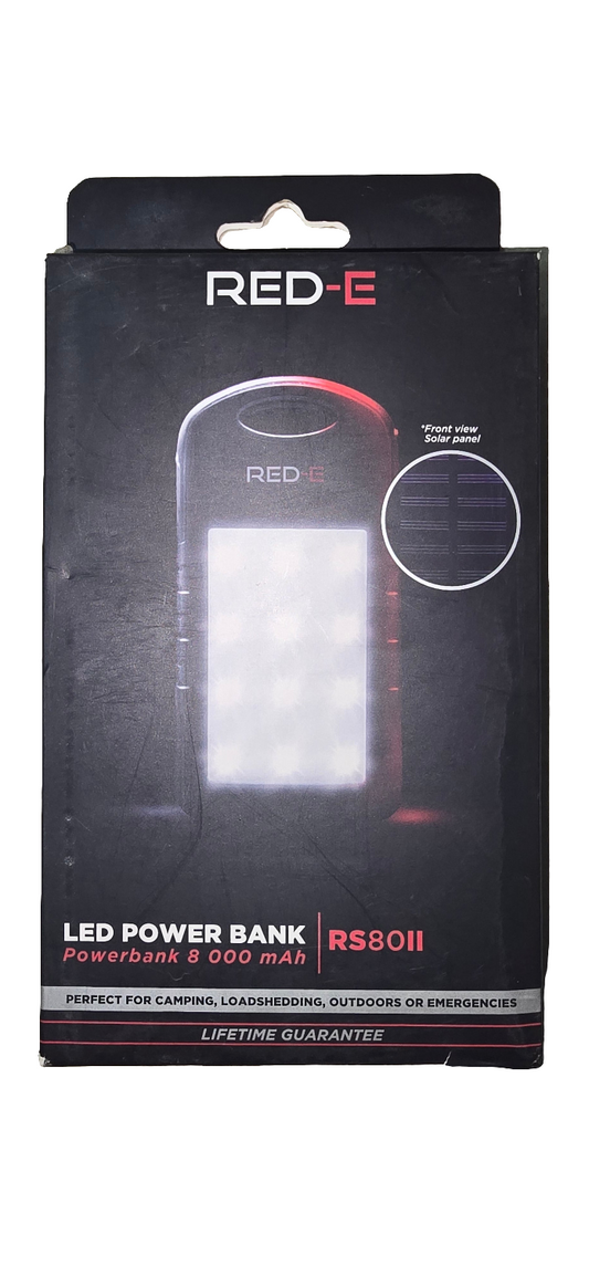 RED-E LED POWER BANK 8000mAh