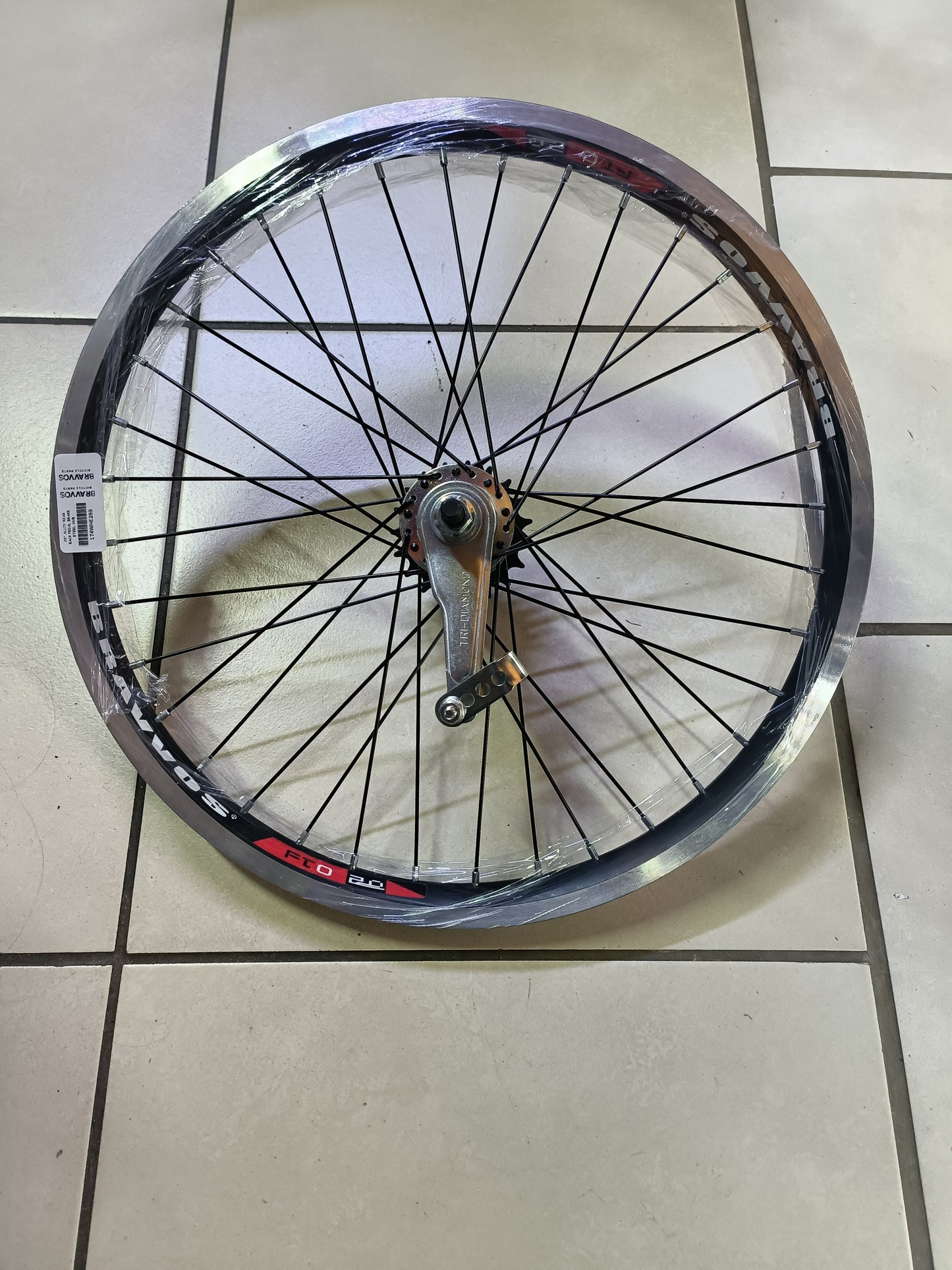 Bravvos Rear Alloy 20" Back Pedal Rim