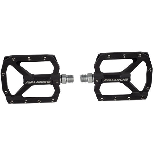 AVALANCHE FLAT OUT PLATFORM PEDALS BLK
