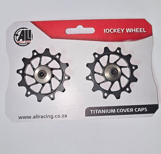 Ali jockey wheel sram 11 spd 12tt/12std titanium cover caps