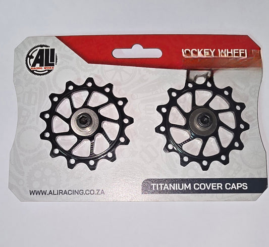 Ali jockey wheel shimano 12 spd 13std titanium cover caps