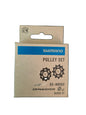 Shimano Deore XT RD-M8000 11-speed rear derailleur pulley set.